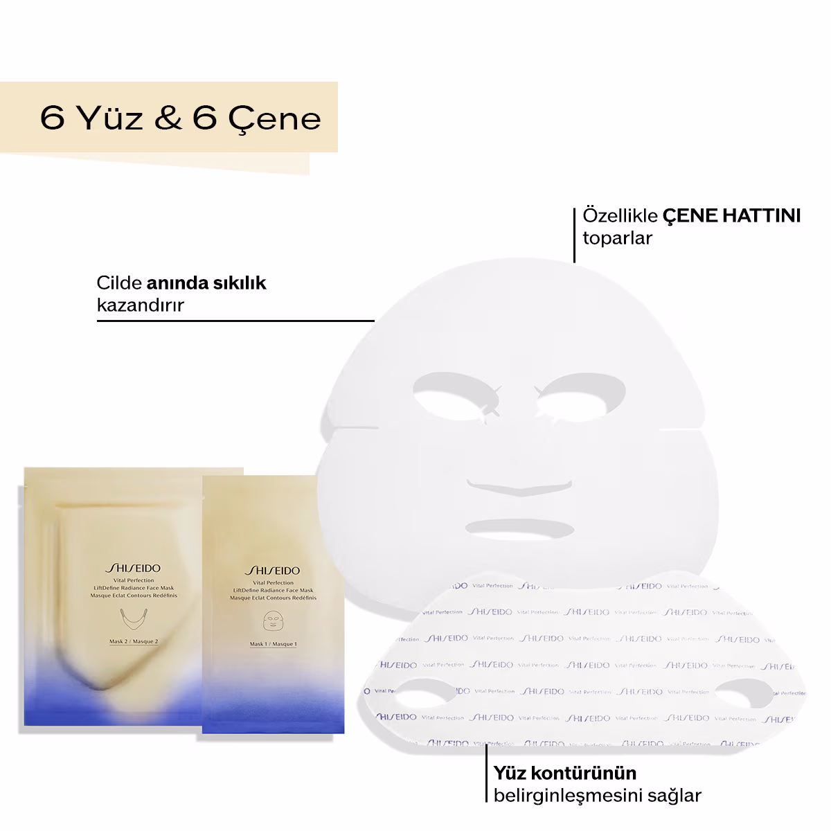 Yüz & Jawline (Kontur çizgisi) Şekillendirme ve Toparlama Uzmanı Maske